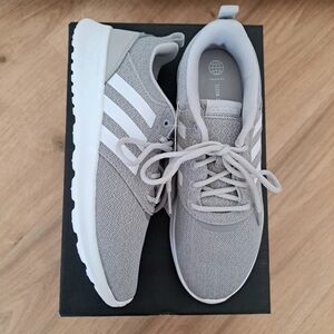 grey adidas cloudfoam sneakers